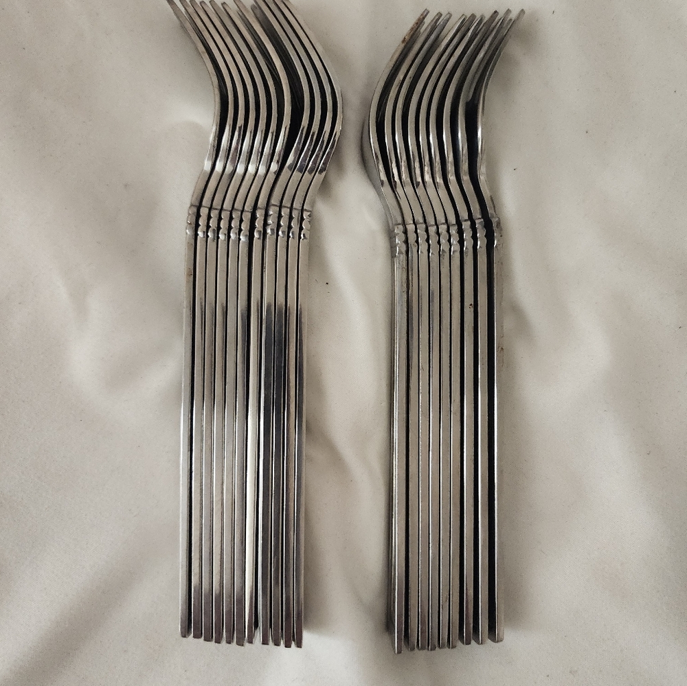 Elegant Silver Appetizer 3 prong fork